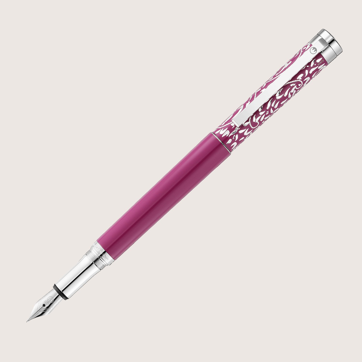XETRA VIENNA Füllfederhalter mit Stahlfeder F Lack pink mit Handgravur - Special Edition