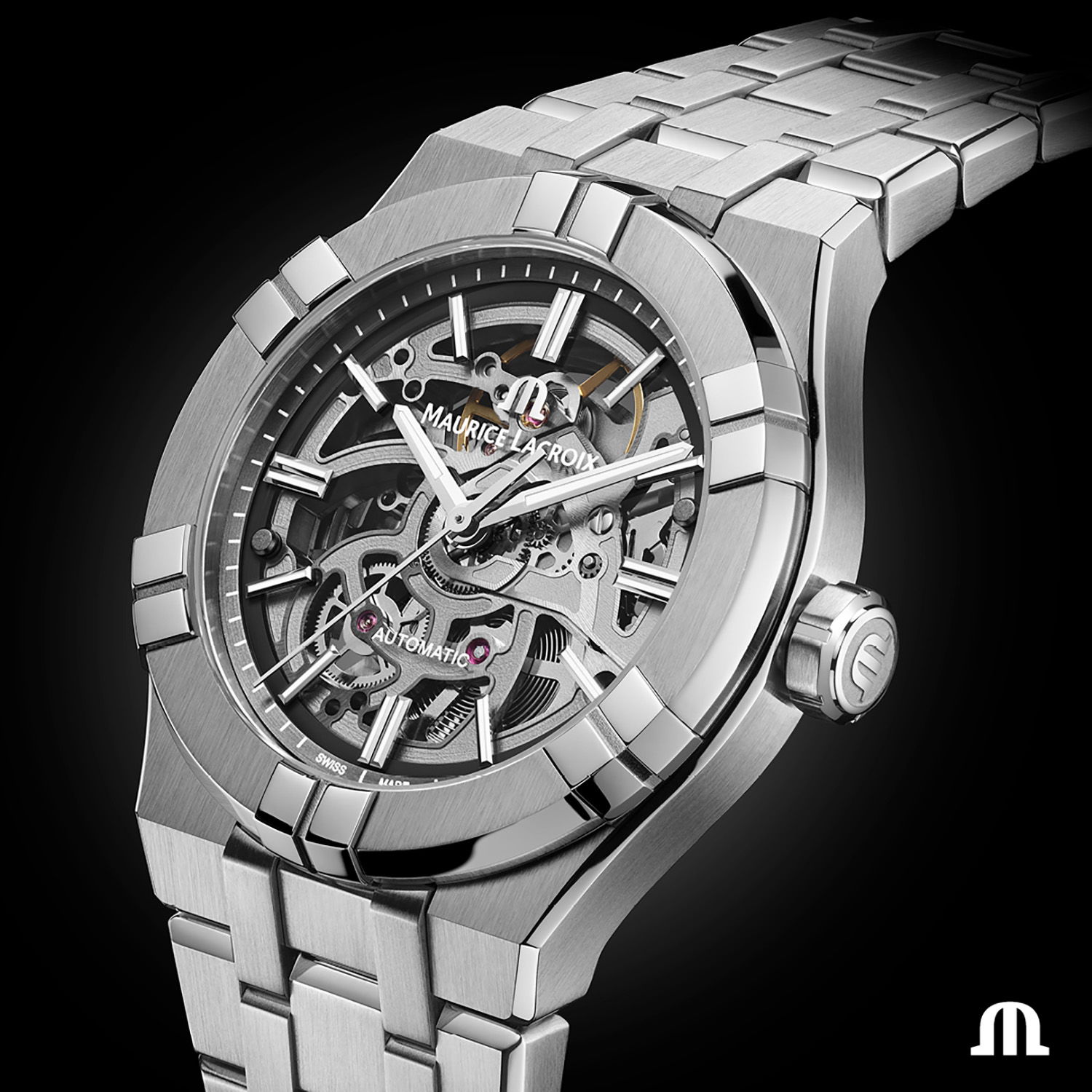 AIKON Automatic Skeleton Date 39mm