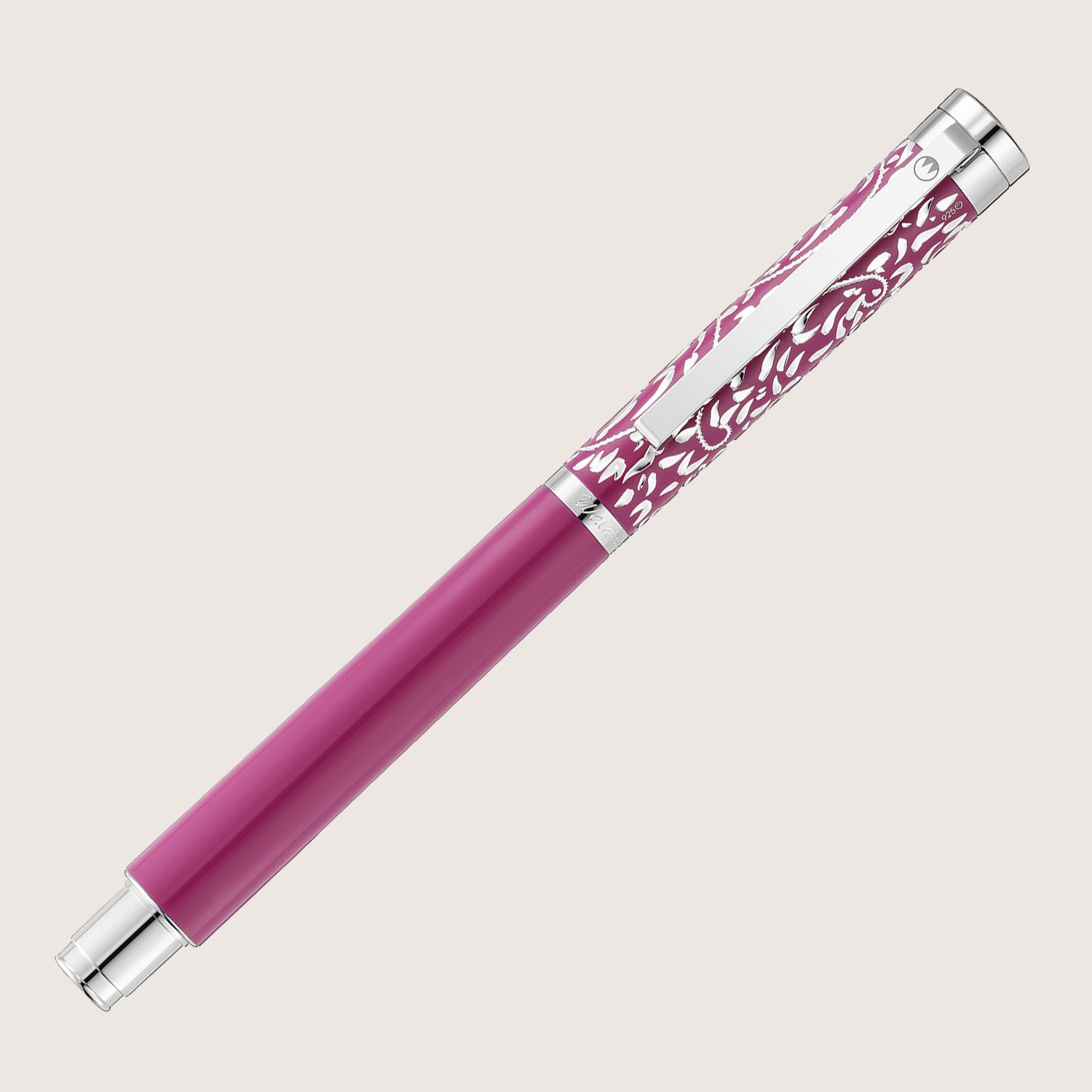 XETRA VIENNA Füllfederhalter mit Stahlfeder B Lack pink mit Handgravur - Special Edition