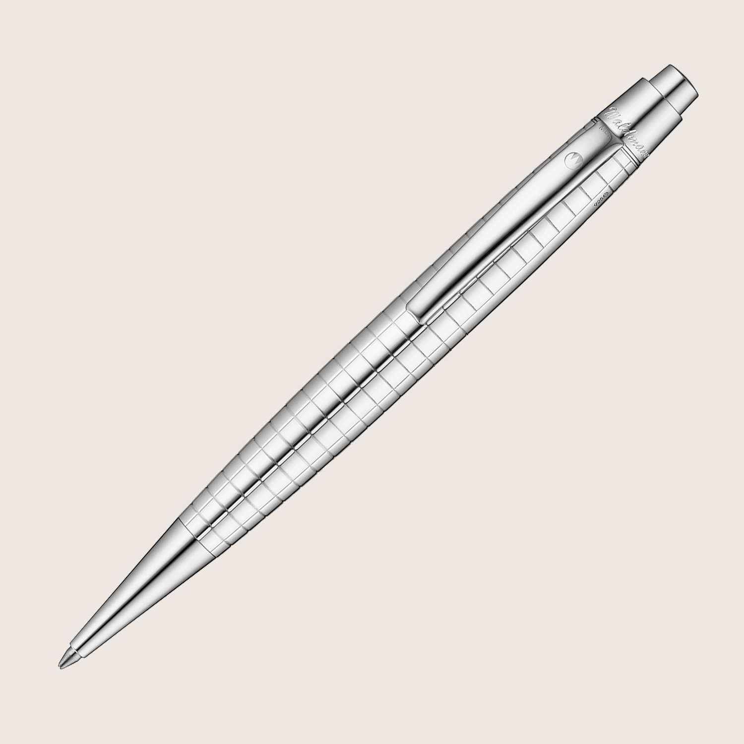 CONCORDE Kugelschreiber Quadrat-Design Silber
