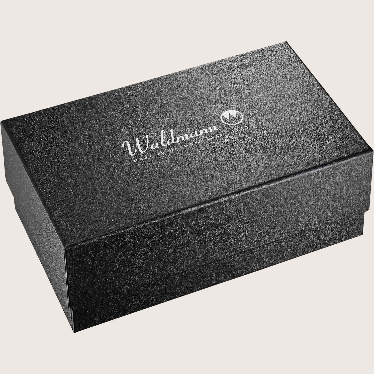 Royal Box Etui aus schwarzem Kunstleder, für 1-2 Schreibgeräte, mit Tintenfass und Konverter