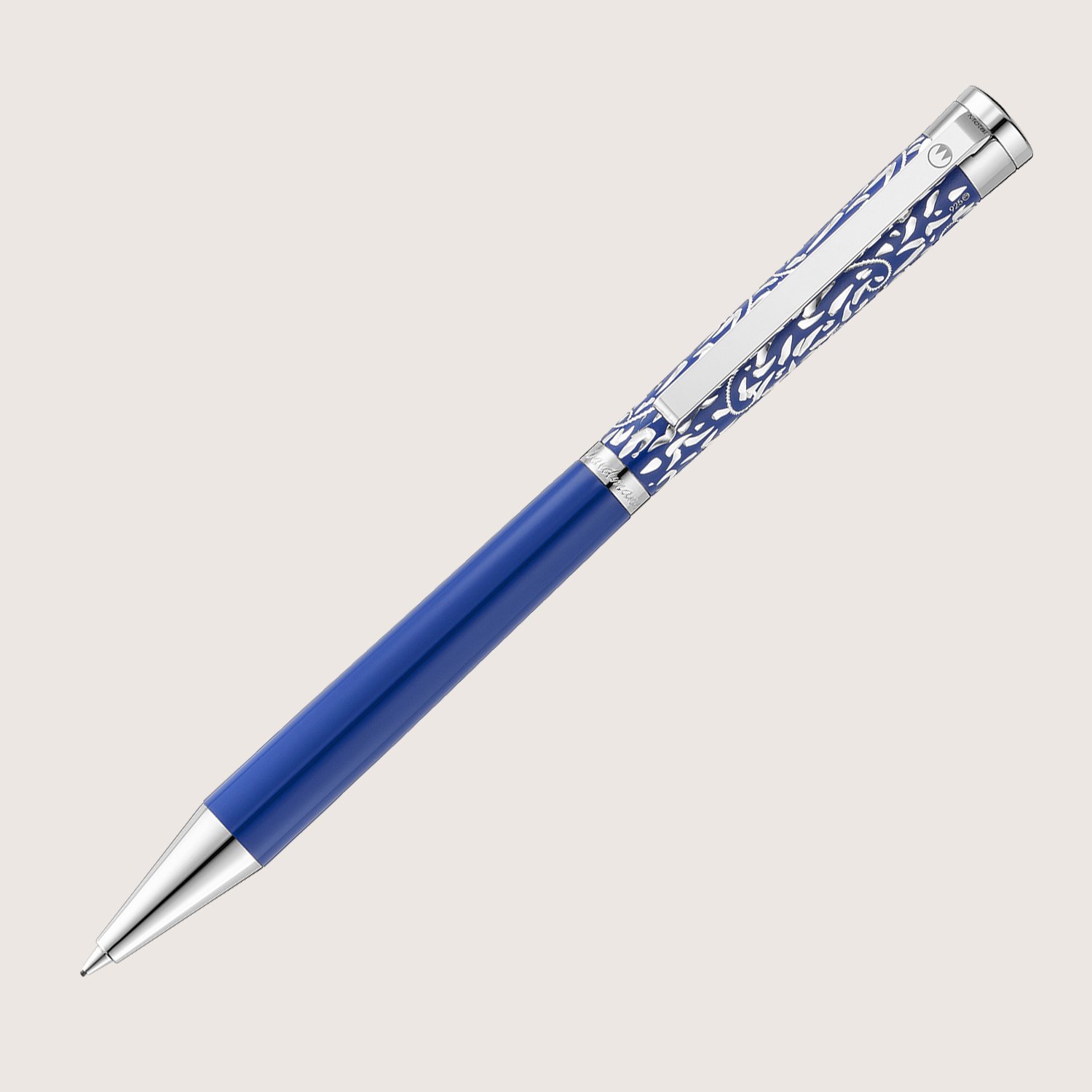 XETRA VIENNA Drehbleistift Lack blau mit Handgravur - Special Edition