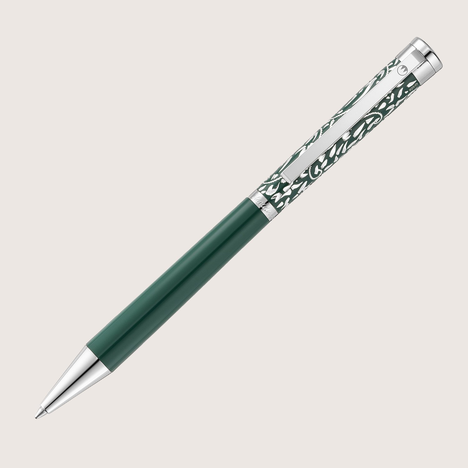 XETRA VIENNA Drehkugelschreiber Lack grün mit Handgravur - Special Edition